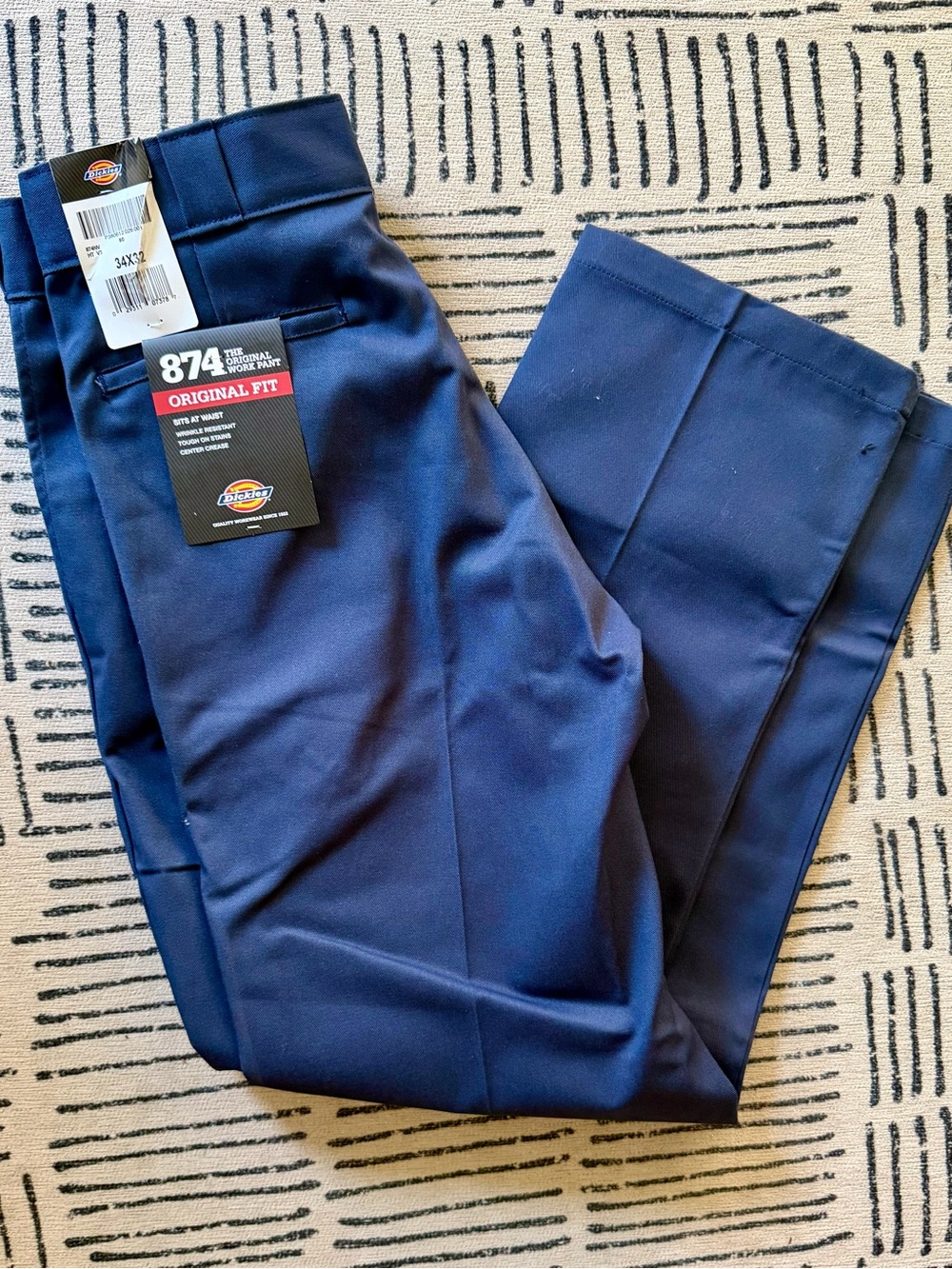 NWT Dickies Men’s 874 Original Fit Work Pants in Navy Blue